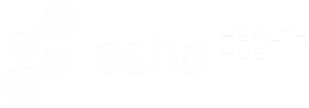 Asha Health Hub Logo White