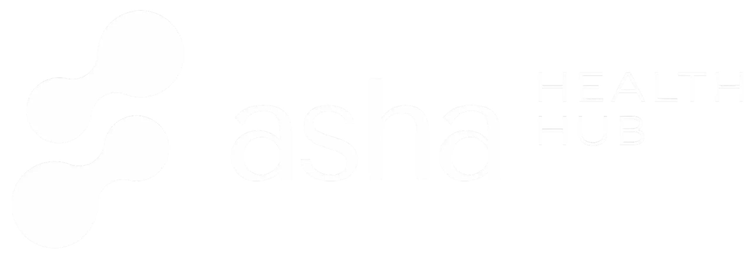 Asha Health Hub Logo White