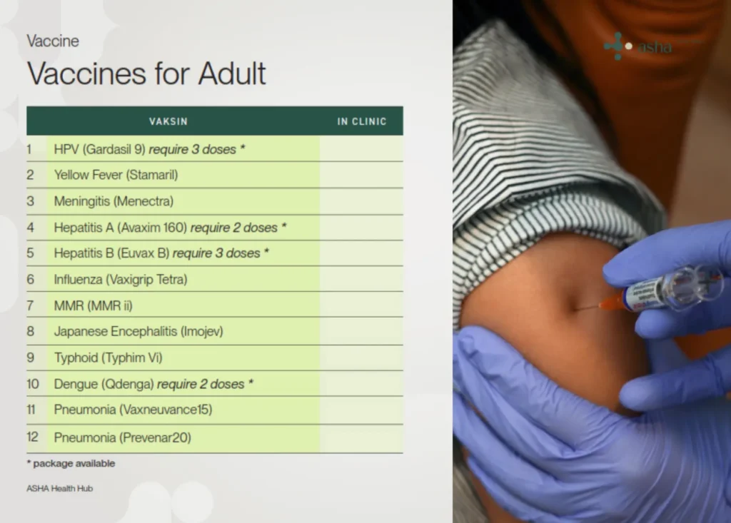 Vaccines for Adult